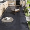 KTMBDW Interlocking Floor Tiles, 24 Pack, 24" x 12" Outdoor Flooring，All-Weather Waterproof Deck Tiles for Patio/Poolside/Garage, Easy to Install - 2 of 4