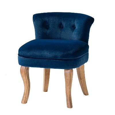 Serena Vanity Stool With Tufted Backrest | HULALA HOME