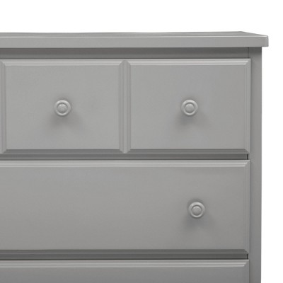 Grey 3-Drawer Nursery Dresser with Interlocking System