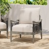 Christopher Knight Home Amos Outdoor Woven Rope Acacia Wood Club Chair with Thick Cushion - 2 of 4