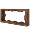 GlasFlength Console Tables Extra Long Farmhouse Style Sofa Table with Rustic Wood Finish for Living Room Entryway, Brown, 62.99"*11.81"*33.86" - 4 of 4