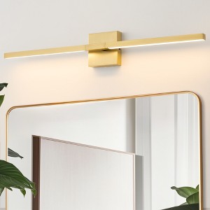POWLIG 31.5-in Led Gold 5cct 24w Dimmable wall Sconce - 1 of 4