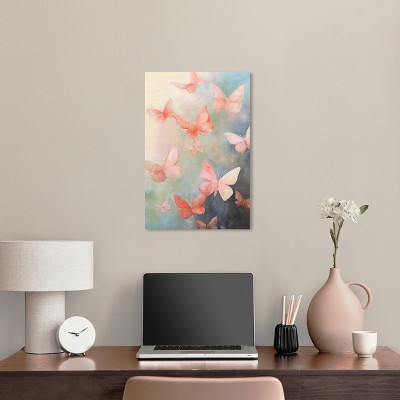 Peaceful Butterflies 24" x 16" Wrapped Canvas Wall Art