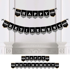 Big Dot of Happiness Happy Retirement - Retirement Party Bunting Banner - Party Decorations - 1 of 4
