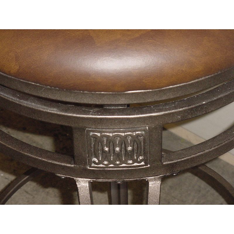 26&#34; Montello Backless Swivel Height Counter Height Barstool Bronze/Brown - Hillsdale Furniture, 4 of 12
