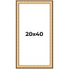 PosterPalooza | Panoramic Traditional Gold Picture Frame - UV Acrylic, Foam Board Backing, Hanging Hardware - 2 of 4