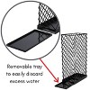 BirdRock Home Umbrella Holder Stand with Removable Water Tray - Diagonal Design - Black - 4 of 4