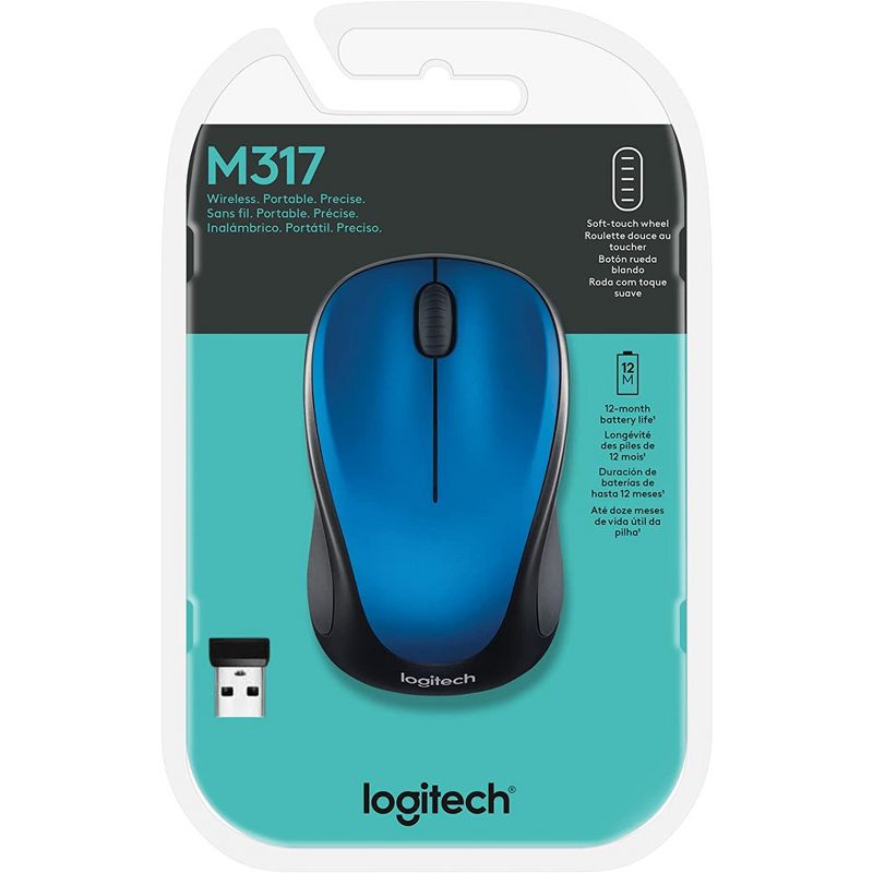 Logitech Wireless Mouse M317 Mouse, 2 of 4