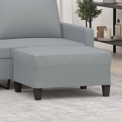 vidaXL Footstool Dark Gray 27.6 in.x21.7 in.x16.1 in. Microfiber Fabric