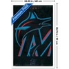 Trends International MLB Miami Marlins - Logo 25 Framed Wall Poster Prints - 3 of 4
