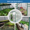 CAVINAS 6*10ft Polycarbonate Greenhouse with UV Protection Walk-in Storage Shed with Adjustable Vent Window and Lockable Hinged Door - 4 of 4