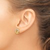 Black Bow Jewelry 11mm Two Tone Love Knots Post Earrings in 14k Gold - 3 of 4