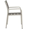 Modway Shore Outdoor Patio Aluminum Dining Rounded Armchair Set of 2 - 3 of 4