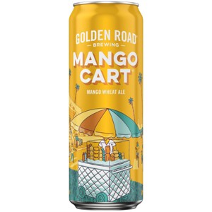 Golden Road Mango Cart Wheat Ale Beer - 25 fl oz Can - 1 of 4