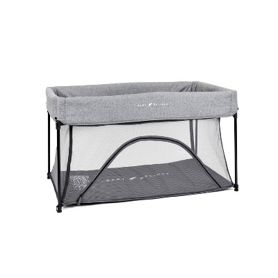 Lightweight Foldable Travel Crib Grey 