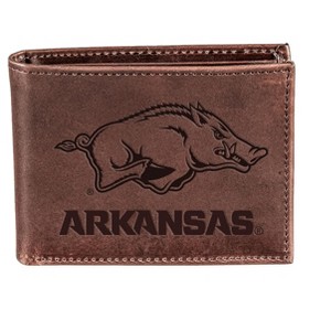 Evergreen University of Arkansas Crazy Horse Collection Bi-Fold Wallet - 1 of 1