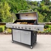 Kenmore 6-burner Xl Grill With Side Propane Gas Burner Pg-40611s0l