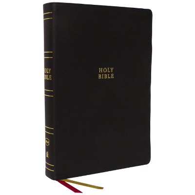 NKJV Holy Bible, Super Giant Print Reference Bible, Black Genuine Leather, 43,000 Cross References, Red Letter, Comfort Print: New King James Version