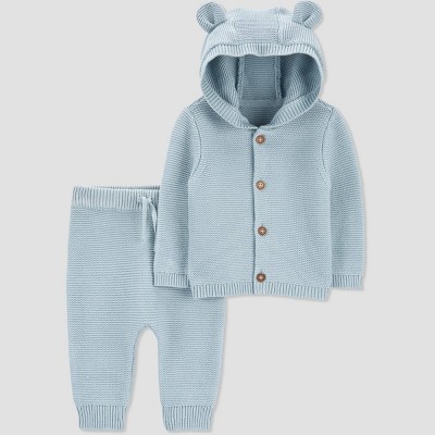 Carter's Just One You®️ Baby Boys' Solid Sweater Set - Blue