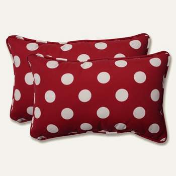 Polka Dot 2pc Outdoor Throw Pillows - Pillow Perfect