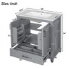 GDFStudio Jarek 30'' Modern Bathroom Vanity with Ceramic Sink and Adjustable Shelf - 3 of 4