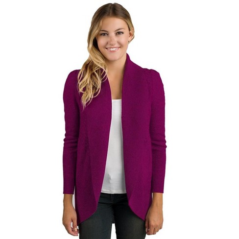 Women’s Pure Cashmere Open Front Cardigan