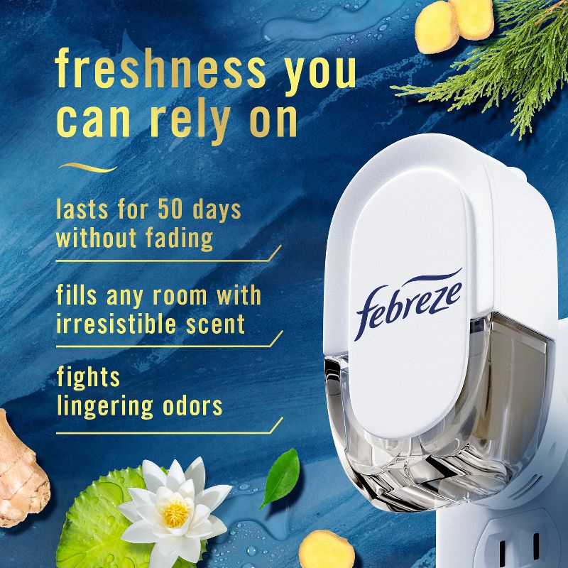 Febreze Origins Fade Defy Plug Air Freshener &#38; Odor Fighter - Ocean - 0.87 fl oz, 3 of 15