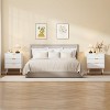 3 Drawer Dresser for Bedroom, Modern Closet Dressers Chest of Drawers, Wood Storage Dresser Chest Cabinet Organizer Unit, Small Fluted Nightstands - 3 of 4