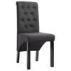 vidaXL Dining Chairs, 2 Pcs, Dark Gray Fabric - 2 of 4
