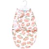 Hudson Baby Girls Plush Faux Fur Swaddle Wrap, Peach, 0-3 Months - 2 of 2