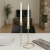 Decorative Taper Candle Holders for Living Home Decor - Swirl Candle Holder Centerpieces for Table, Office or Mantel - 2 of 4