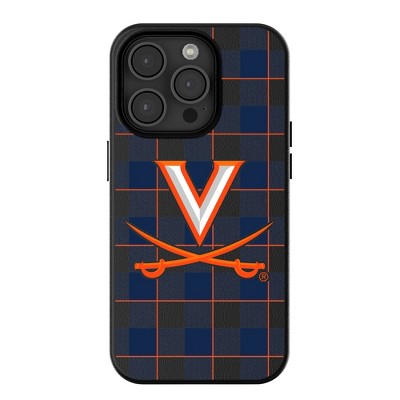 Keyscaper NCAA Plaid MagSafe Compatible Cell Phone Case for iPhone 15