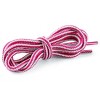 Elerevyo Round Rope Dual Colored Striped 0.2" Thick Boot Sneakers Shoelace 3 Pairs - 2 of 4
