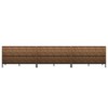 Farmhouse Sideboard Buffet Storage Cabinet with Strip Skeleton Door and Adjustable shelves, for living room dining room kitchen - 4 of 4