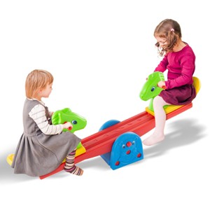 Toy Time Kids' Indoor and Outdoor Teeter Totter With Easy-Grip Handles - 1 of 4