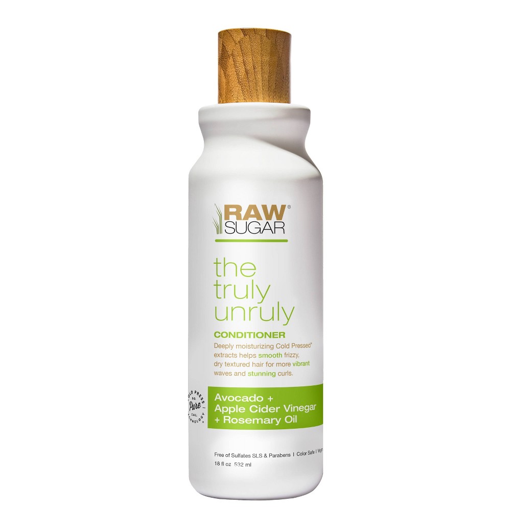 Photos - Hair Product Raw Sugar Conditioner Truly Unruly Avocado + Apple Cider Vinegar + Rosemar