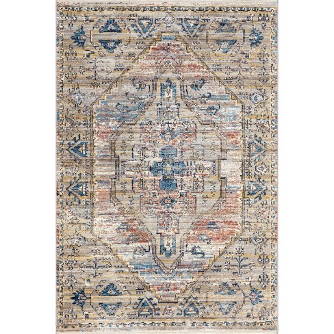 Nuloom Marley Medallion 7x9 Indoor Area Rug For Living Room Bedroom ...