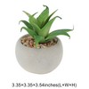 Unique Bargains Artificial Plants Plastic Green 2.95"x2.95"x2.76" 1Pc - 3 of 4