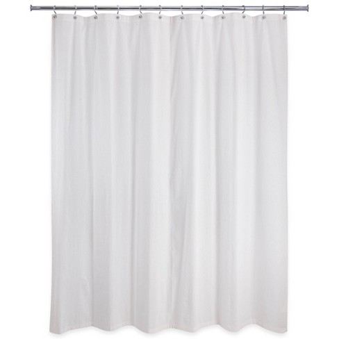 Washed Cotton Shower Curtain White Allure Home Creation, How To Use Cotton Shower Curtain