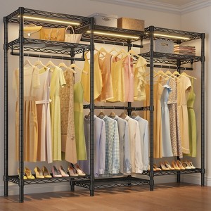 VIPEK V5L i1 Garment Rack Heavy Duty Clothes Rack with Dimmable LED Lights, Metal Clothing Rack Wardrobe Closet - 1 of 4