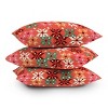 16"x16" Showmemars Winter Quilt Square Throw Pillow Orange - Deny Designs: Machine Washable, Zipper Closure - 3 of 4