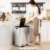 LunaLulink 2 x 8 Gal Dual Compartment Trash Can Kitchen Trash Can - 2 of 4