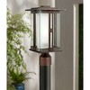 Franklin Iron Works Fallbrook Modern Industrial Post Light Bronze 15 3/4" Clear Frosted Double Glass for Exterior Barn Deck House Porch Yard Patio - 2 of 4