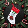 Transpac 14.5 Inch Good Cat Stocking Bell Fish Paw Prints Holiday Stockings - 2 of 3