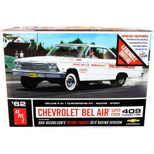 Skill 2 Model Kit 1962 Chevrolet Bel Air Super Stock 409 Turbo-Fire Don Nicholson's 2-in-1 Kit 1/25 Scale Model by AMT - 1 of 4