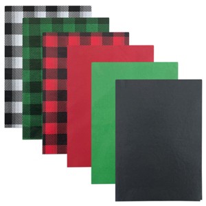 Wrapables Tissue Paper 20 x 28 Inch for Gift Wrapping, Arts & Crafts, Paper Flowers, Garlands, Tassels (60 Sheets), Holiday Plaid - 1 of 4
