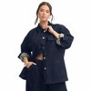June + Vie by Roaman's Denim Utility Jacket - 4 of 4