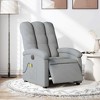 vidaXL Electric Massage Recliner Chair Light Gray - 2 of 4