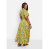 Rebdolls Women's Allow Me Floral Print Button Top Skater Maxi Dress - 4 of 4