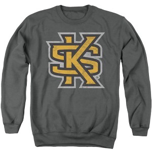 Kennesaw State University Official Distressed Primary Logo Adult Crewneck Sweatshirt - 1 of 4